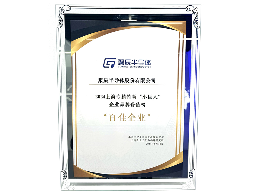  聚辰半導(dǎo)體入選2024上海專精特新“小巨人”企業(yè)品牌價(jià)值榜